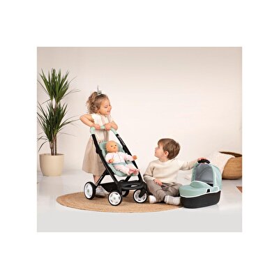 Smoby Maxi Cosi & Quinny Gri 3'ü1 arada Oyuncak Bebek Arabası