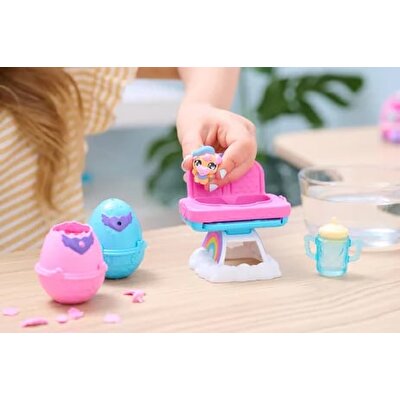 Hatchimals Alive Mama Sandalyesi Pembe Mavi Biberon