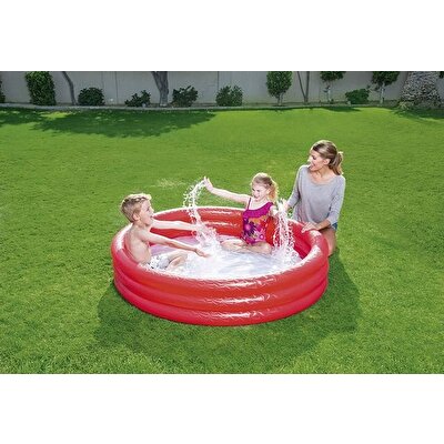Bestway Çocuk Havuzu 3 Bölmeli Kırmızı 152x30 cm.