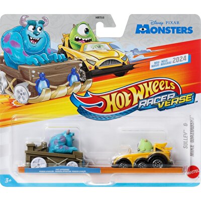 Hot Wheels RacerVerse İkili Arabalar Sulley & Mike Wazowski HRT93