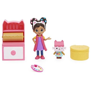 Gabby's Dollhouse Cat Tivity Aksesuarlı Oyun Seti Art Studio