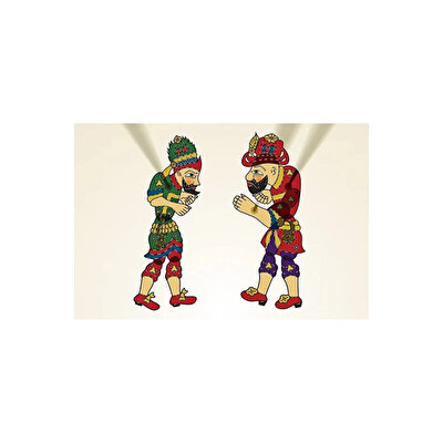 Hacivat ve Karagöz Gölge Oyunu Seti
