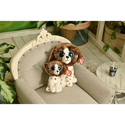 Ty Muddles Beanie Boo Kahverengi Beyaz Köpek 15 cm.