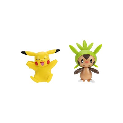 Pokemon Battle 2'li Figür Seti Pikachu ve Chespin