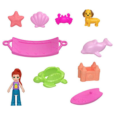 Polly Pocket Ananas Köpekçik Plajı Mini Oyun Seti JFV00