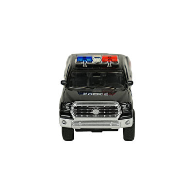 Sesli Işıklı Metal Çek Bırak Polis Arabası Siyah