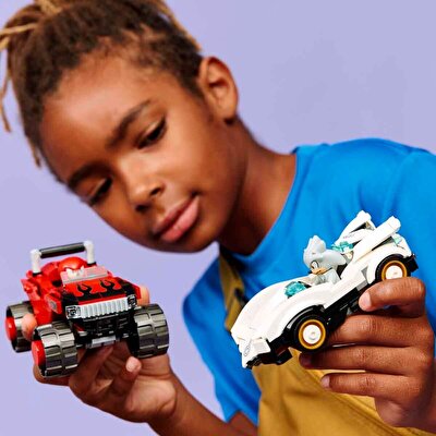 LEGO Sonic the Hedgehog Silver’ın Arabası Knuckles’ın Canavar Kamyonuna Karşı 77118