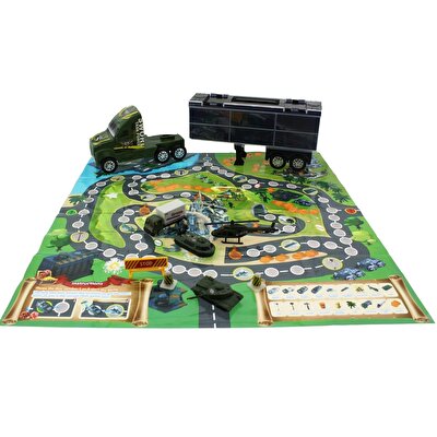 Taşınabilir Die Cast Metal Araçlı Askeri Kamyon BA 139D