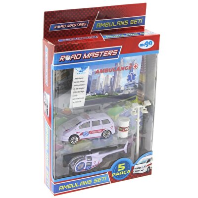 Mega Metal Ambulans Seti 5 Parça