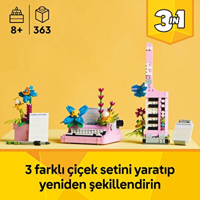 LEGO Creator 3'ü 1 Arada Çiçekli Daktilo 31169