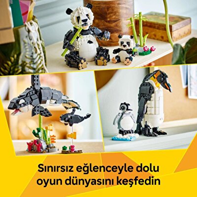 LEGO Creator 3'ü 1 Arada Vahşi Hayvanlar: Panda Ailesi 31165