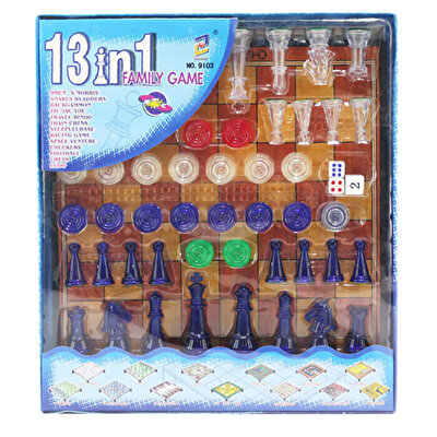 13 Oyun Bir Arada Mıknatıslı Oyun Seti