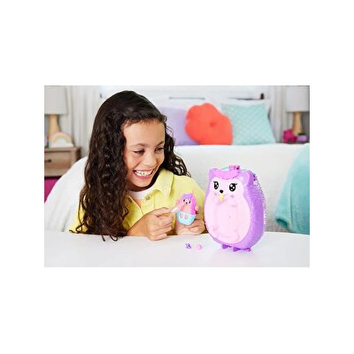 Polly Pocket Çanta Olabilen Micro Oyun Setleri Hedgehog Mom & Baby JBJ91