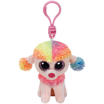 TY Beanie Boos Poofie Rengarenk Kaniş Anahtarlık