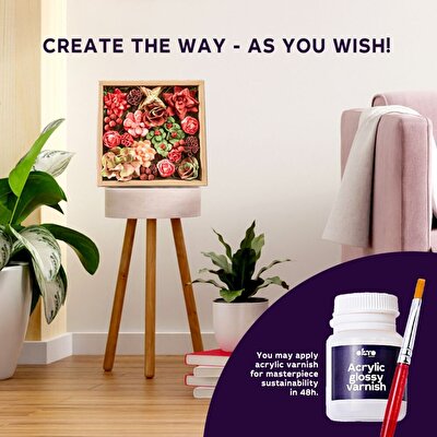 OKTO Succulents Passion 3D Duyusal Sanat Seti