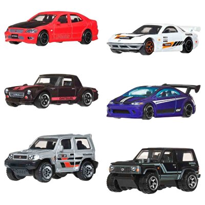 Hot Wheels 1:64 Silver Series Japon Temalı 6’lı Araba Seti JLB23