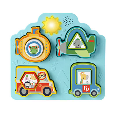 Fisher Price Sesli ve Işıklı Arabalar Puzzle HRP31