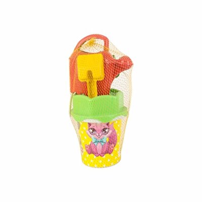 Yeşil Kapaklı Kırmızı Suluklu Kova Seti 1011