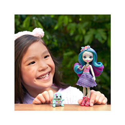 Enchantimals Popüler Karakter Bebekler Tolene Turtle ve Holder HXB96