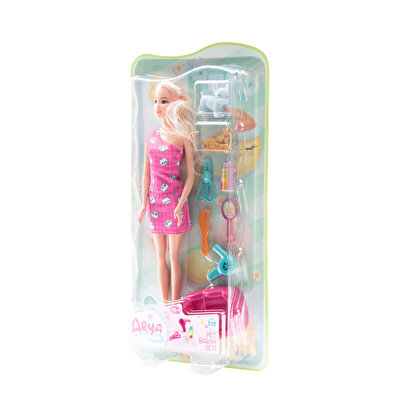 Arya Pet Bakım ve Pet Besleme Seti̇ Pembe Kedi̇ Desen Elbi̇seli