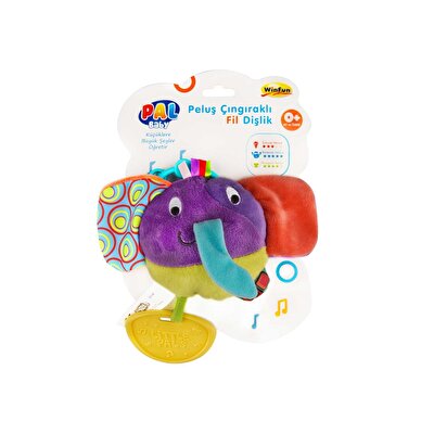 Peluş Çıngıraklı Fil Dişlik