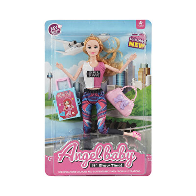 Angelbaby Seyahat Bebekleri Seri 2 Pwr Yazılı Tişörtlü