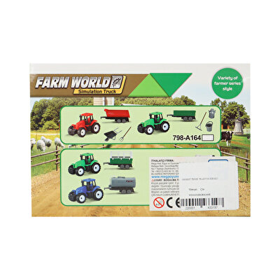 Çiftlik Dünyası Traktör Seti Kırmızı