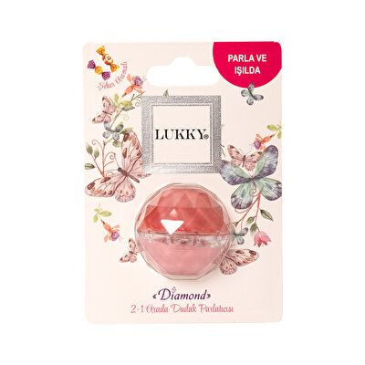 Lukky 2'si 1 Arada Pembe Simli Dudak Parlatıcısı