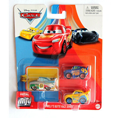 Cars Mini Karakter Arabalar Üçlü Paket GKG66