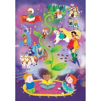 Clementoni Glitter Puzzle Fairy Tales Time 104 Parça