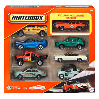 Matchbox 1:64 Ölçekli Metal 8'li Araba Seti JCT82
