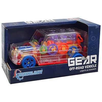 Off Road Işıklı Sesli Araba C-1A Kırmızı