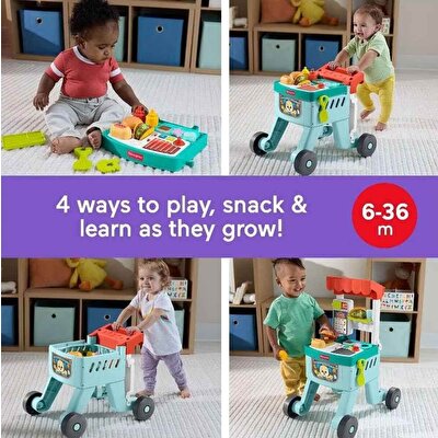 Fisher Price 4'ü 1 Arada Alışveriş Sepeti Yürüteç JLM95
