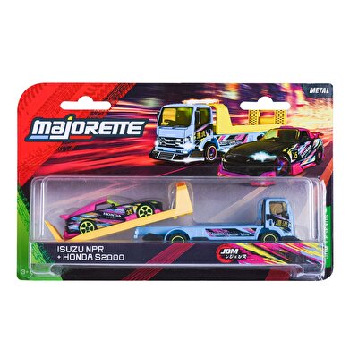 Majorette JDM Legends Tuning Transporter Isuzu NPR + Honda S2000