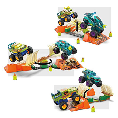 Mega Hot Wheels Mega Wrex Di̇nozor Kemi̇kli̇ Aksi̇yon Sahası
