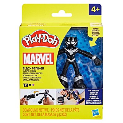 Play Doh Marvel Figürü ve Oyun Hamuru Seti Black Panther G0055