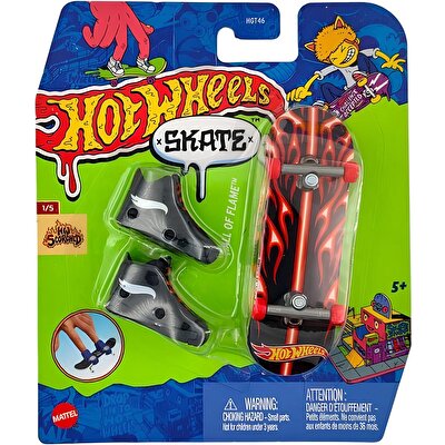 Hot Wheels Skate Parmak Kaykay ve Ayakkabı Paketleri Hall Of Flame HVJ71