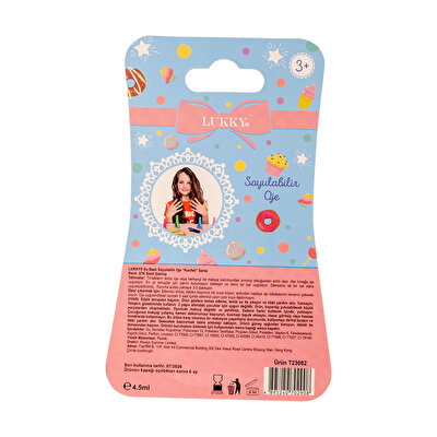 Lukky Su Bazlı Parlak Gümüş Konfeti Soyulabilir Oje