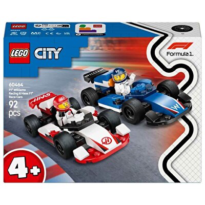 LEGO City F1 Williams Racing ve Haas F1 Yarış Arabaları 60464