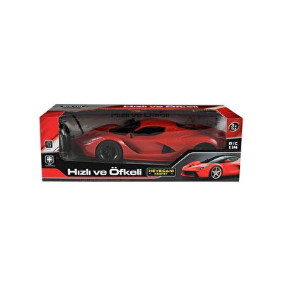 Hızlı ve Öfkeli 1:14 Uzaktan Kumandalı Şarjlı Araba Kırmızı 3855A