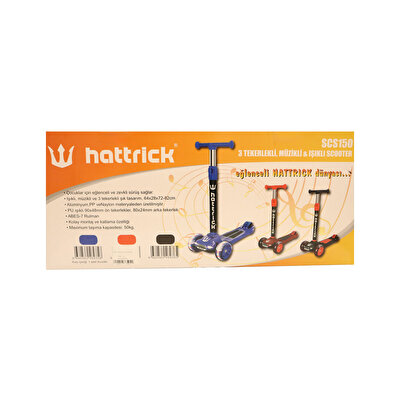 Hattrick Işıklı Müzikli Twist Kırmızı Scooter Scs150