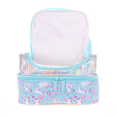 Kaukko Kids&Love Aynalı Taşlı Unicorn Termos Beslenme Çantası