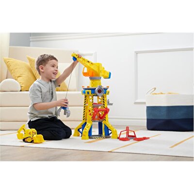 Paw Patrol Rubble & Crew Rubble Buldozer ve Bark Yard Vinç Kulesi Oyun Seti