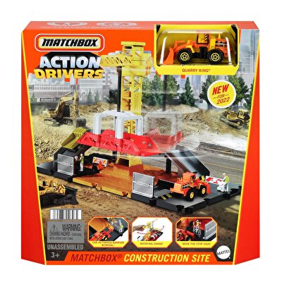 Matchbox Aksiyon Sürücüleri İnşaat Alanı Oyun Seti HDL33