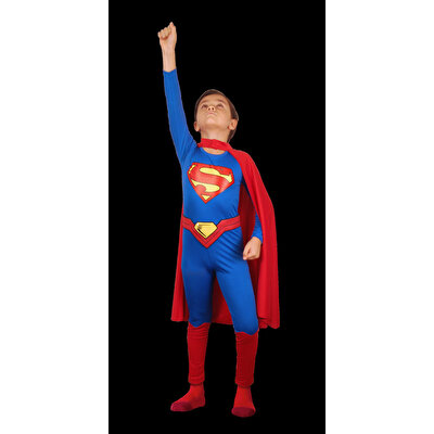 Superman Basic Kostüm 7-9 Yaş
