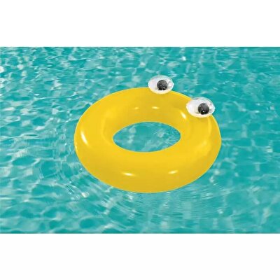 Bestway Gözlü Sarı Yüzme Simidi 91 Cm