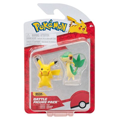 Pokemon Battle Figür 2'li Seti Pikachu Snivy