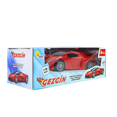 1:18 Pilli Uzaktan Kumandalı Full Fonksiyon Kırmızı Gezgin Araba