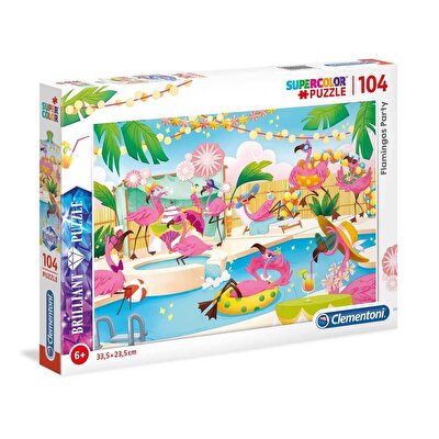 Clementoni Pırlanta Flamingo Party Puzzle 104 Parça