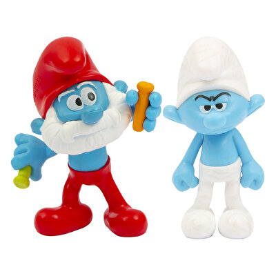 Şirinler Renk Değiştiren 2'li Figür Şirin Baba ve Somurtkan Şirin